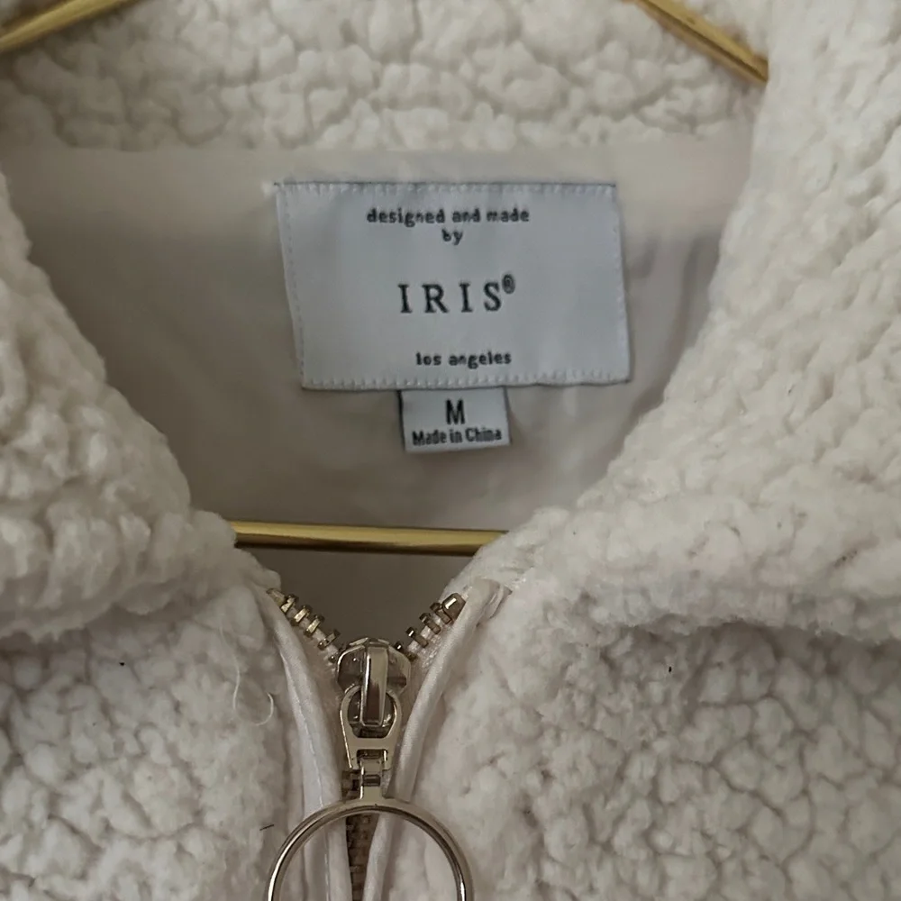 Iris Cream Teddy Jacket - Picture 2 of 4